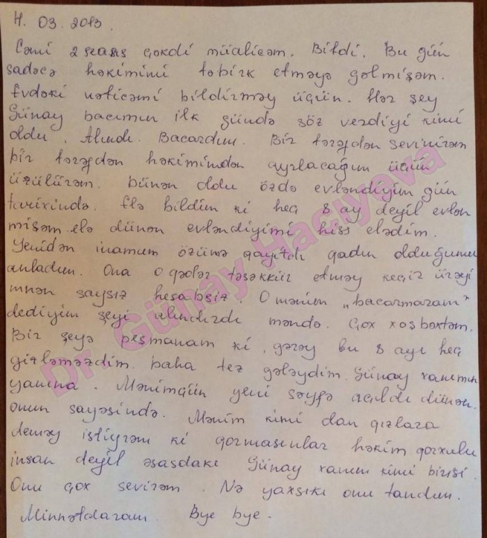 Bakıdan 8 ayın vaginizmi