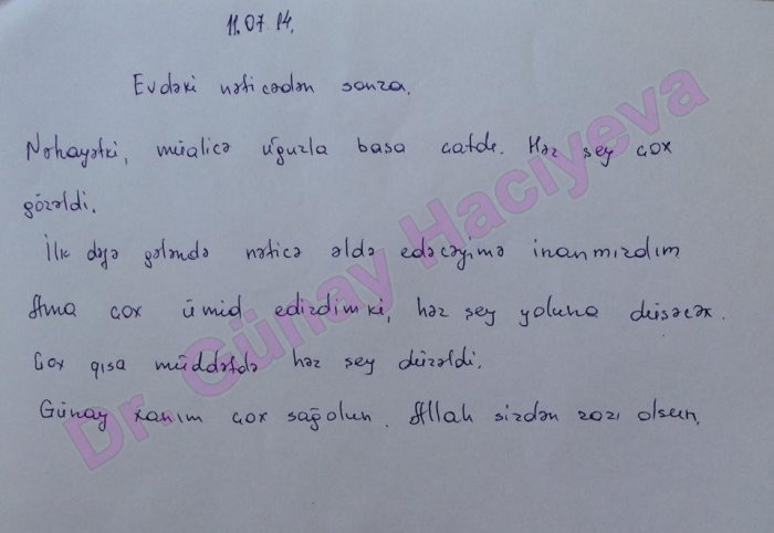 Bakıdan 9 ayın vaginizmi